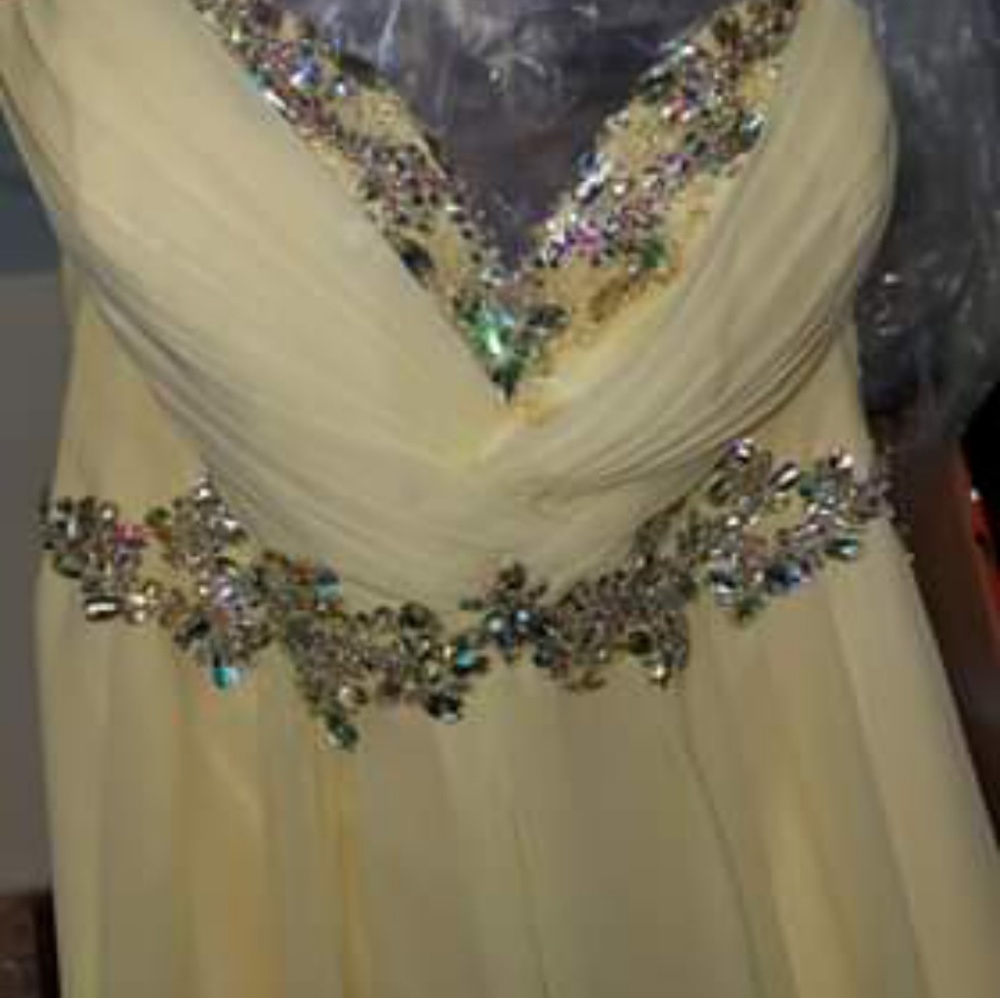 Yellow formal dress
